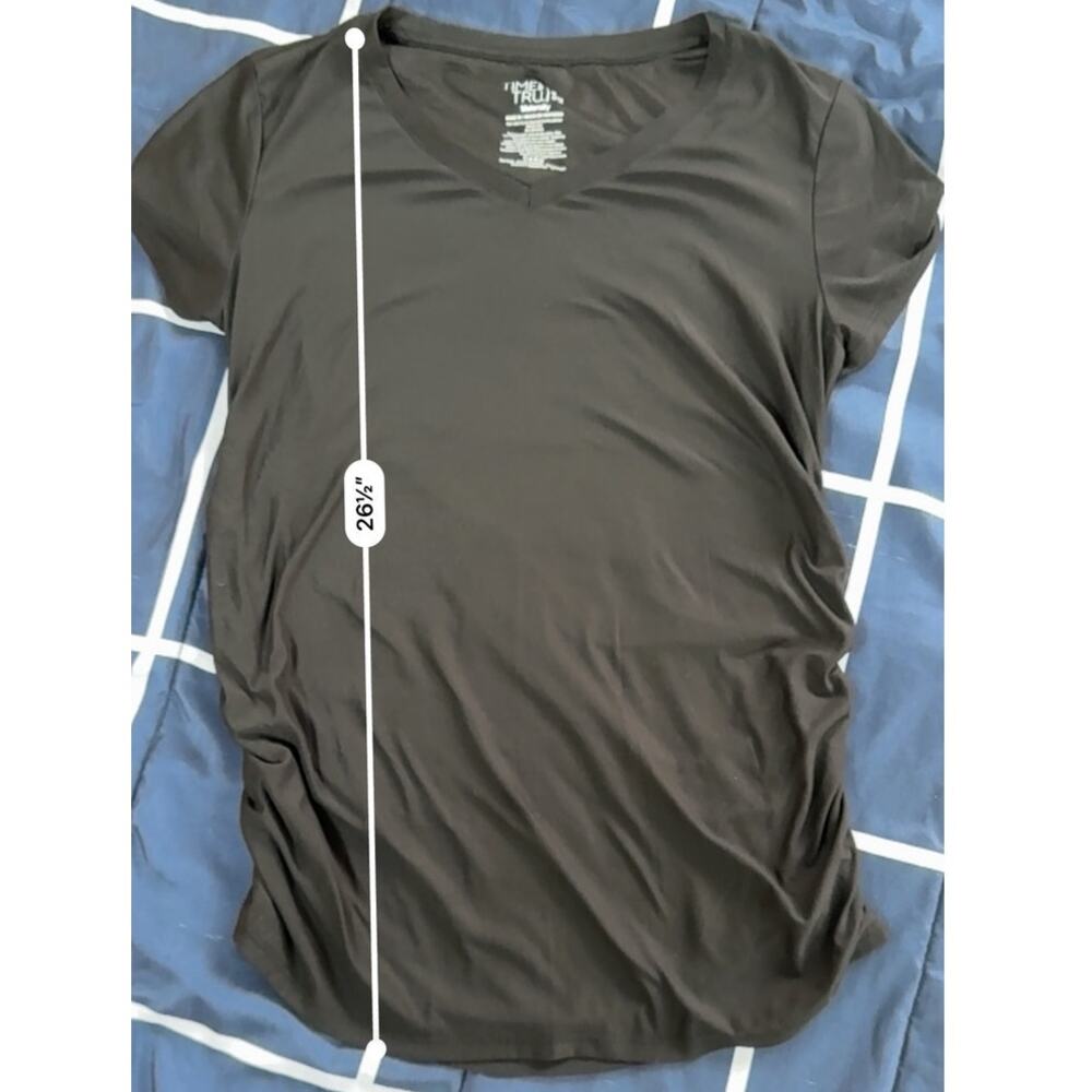 Time and Tru Black Maternity Tee Size S - Picture 4 of 5